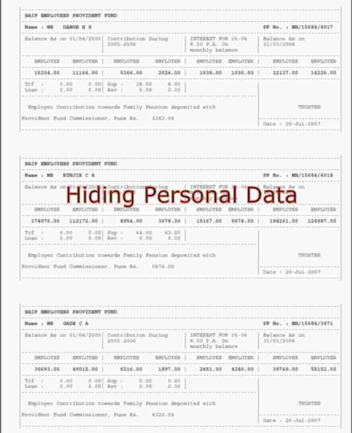 PF Trust Management System